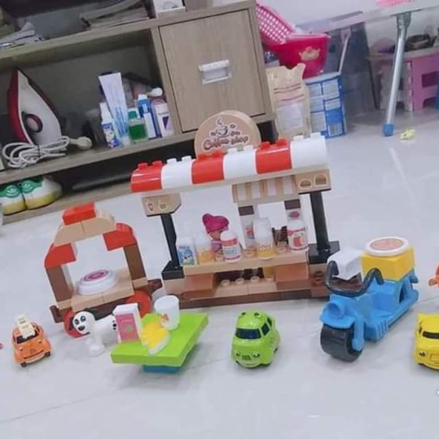 Bộ đồ chơi xếp khối lego cafe shop