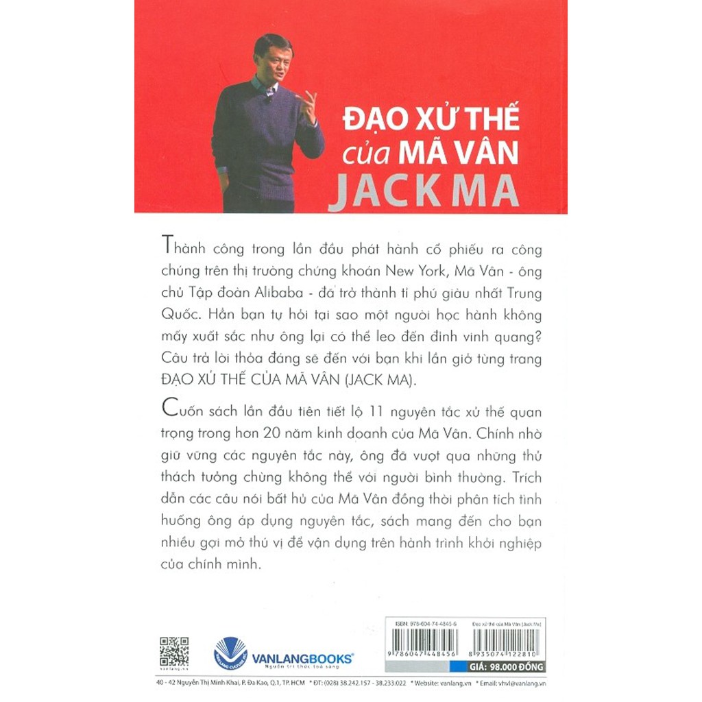 Sách - Đạo Xử Thế Của Mã Vân Jack Ma