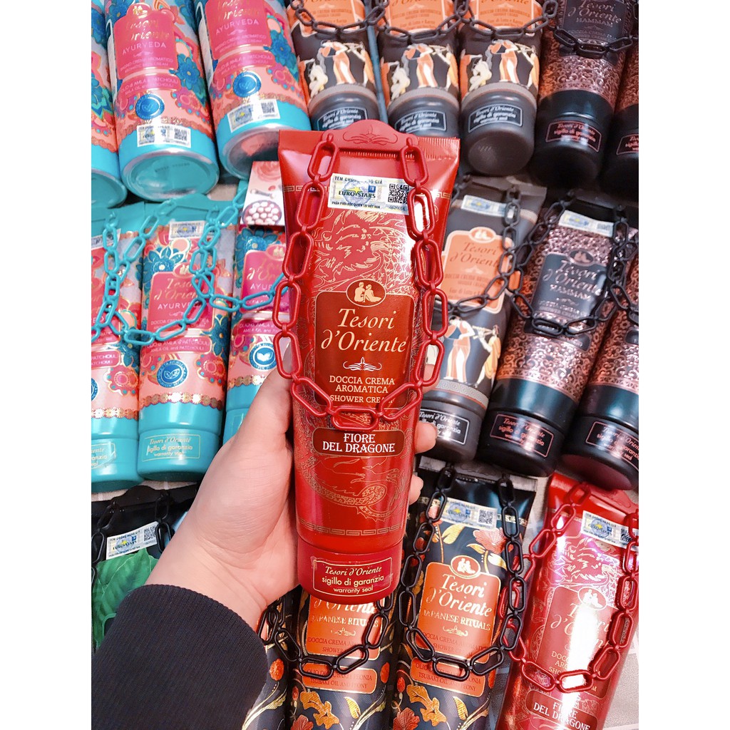 Sữa Tắm Nước Hoa Tesori D`Oriente Hammam Dạng Tuýp 250ml Chai Xích Italia Cao Cấp Chính Hãng Hoa Sen | BigBuy360 - bigbuy360.vn