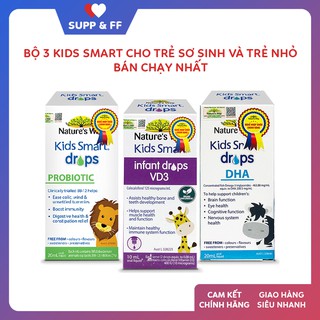 [Quà xinh] Bộ 3 Nature's Way Kids Smart bán chạy nhất dành cho trẻ sơ sinh và trẻ nhỏ