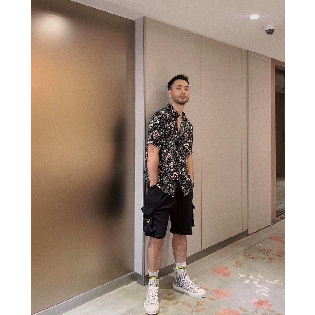 Áo sơ mi Amand Floral Pattern Shirt - Black