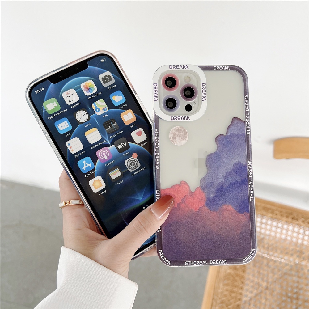 Ốp Điện Thoại Mềm Trong Suốt Hình Đám Mây Cho Vivo Y15S Y15A V21E V21 4G 5G V23E V23EPro