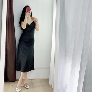 Váy Lụa Satin 2 Dây Cao Cấp