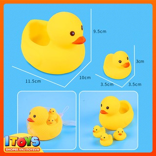 Đồ chơi nhà tắm, 4 Con vịt màu vàng - ITOYS - ĐCNT3