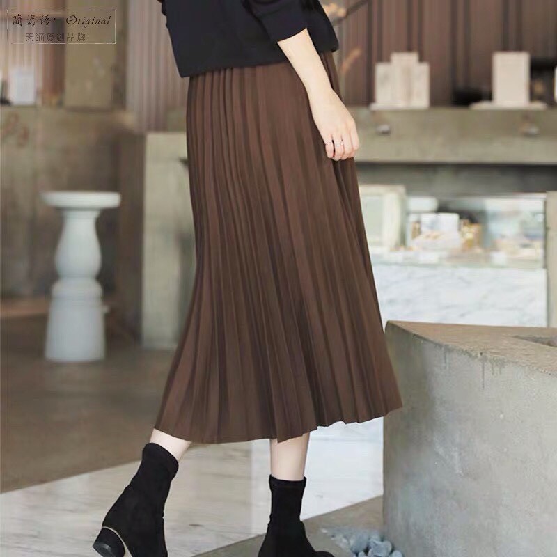 Chân Váy Xếp Ly Dài, Váy Nữ Dập Ly Dài Dáng Hàn [FREESHIP]Cạp Cao Nên Tôn Dáng Dã Man,Kiểu Dáng Xếp Ly Thần Thánh ANIEST | BigBuy360 - bigbuy360.vn