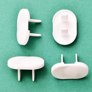 Combo 10 nút bịt ổ điện loại 2 chân màu trắng bảo đảm an toàn cho gia đình . Sẵn hàng