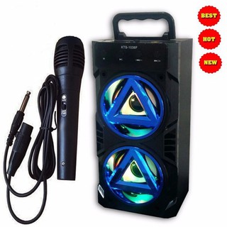 Loa di động karaoke bluetooth kts 1036 / tặng kèm micro mini