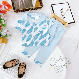 bộ pijama lụa satin cho bé 9-21kg