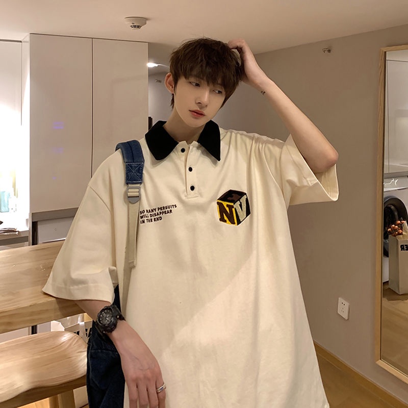 Áo Thun POLO Tay Ngắn Dáng Rộng Thời Trang Mùa Hè Dành Cho Nam