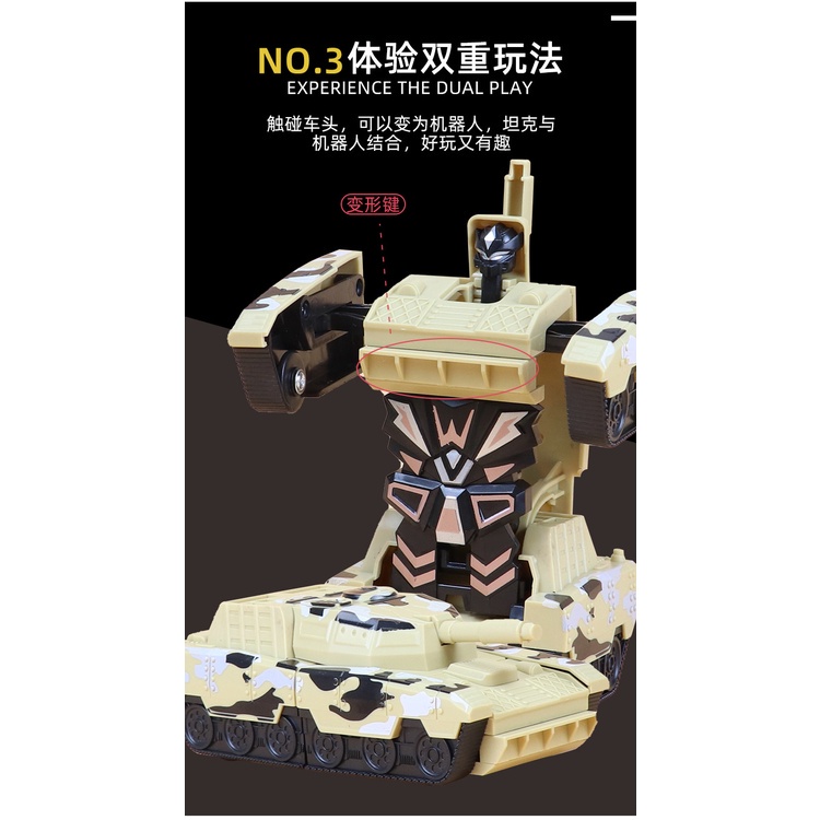 Đồ Chơi Xe Tăng Biến Hình Robot Độc Đáo Cho Bé