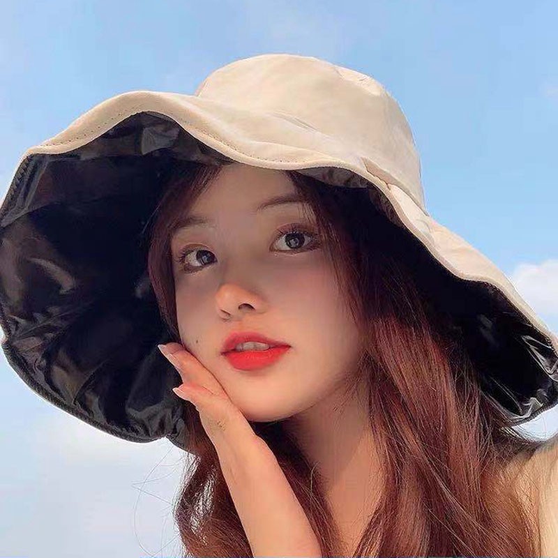 Nón Chống Tia UV Lót Da Style Nhật Màu Trơn P2059