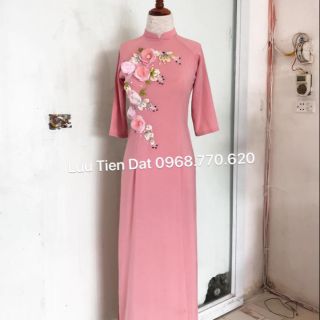 Áo dài hoa nổi