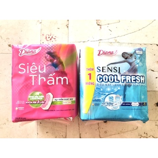 Băng vệ sinh Diana siêu thấm, cool fresh gói 8 miếng