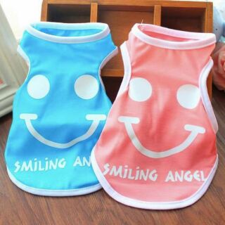Áo 3 lỗ mặt cười cho chó mèo
