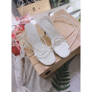 (Order) Sandal buộc dây cao gót 9cm {VIDEO +ẢNH THẬT}