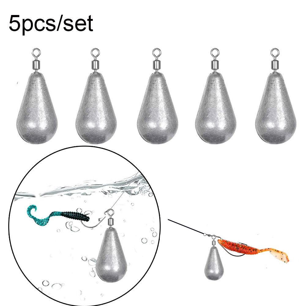 Bộ 5 viên chì câu cá trọng lượng 5g/7g/10g/14g/20g