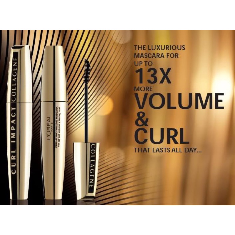 Mascara Làm Cong Và Dày Mi L'OREAL Curl Impact Collagene 11ml