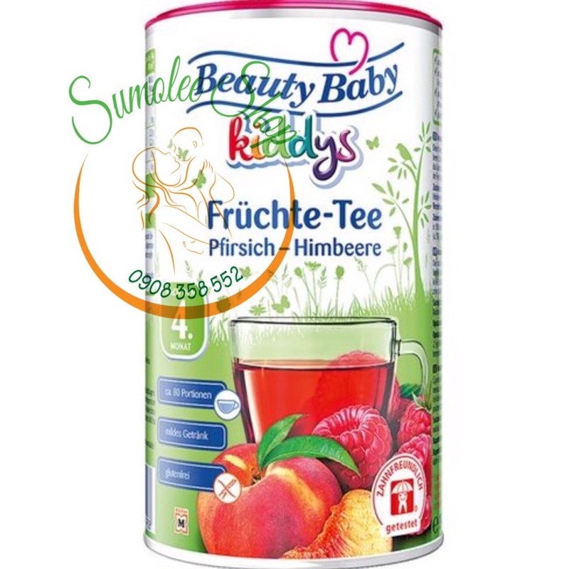 TRÀ CHO BÉ BEAUTY BABY 4M VỊ TRÁI CÂY - DATE 2025