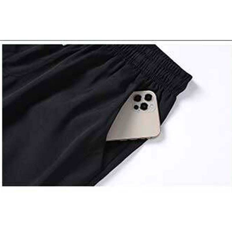 Quần Dài Chất Liệu Lụa Lạnh Mỏng Nhanh Khô Dáng Ôm Phong Cách Hàn Quốc Dành Cho Nam Giới