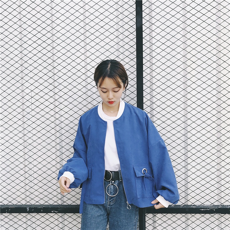 Áo Khoác Bóng Chày Phong Cách Hàn Quốc Thời Trang Cho Nữ
