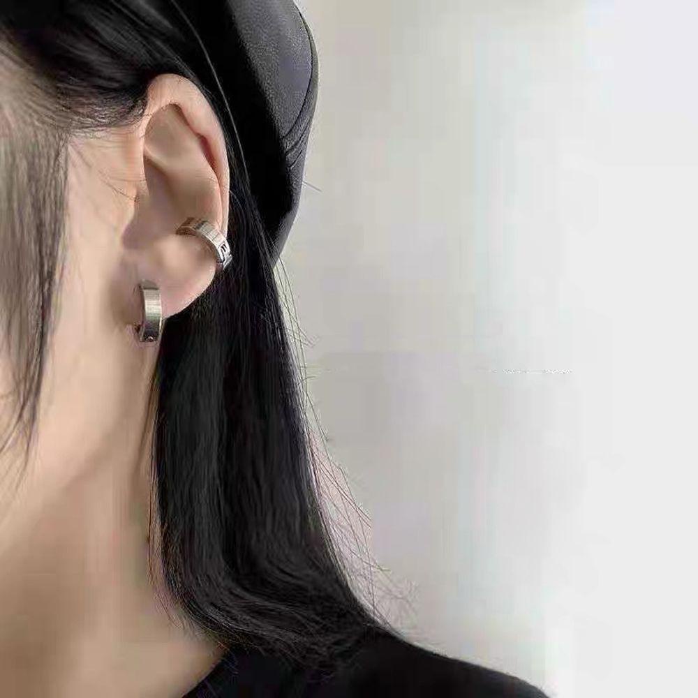 FORBETTER Khuyên Kẹp Vành Tai Phong Cách Punk Vintage Cá Tính Cho Nam Nữ