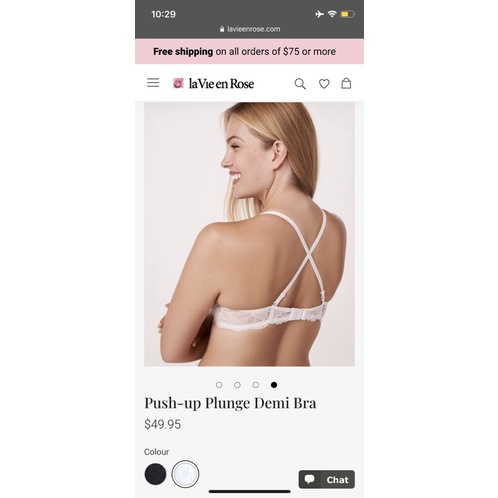 Áo lót Lavieenrose size 32D ren có push up