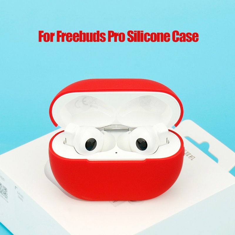 Vỏ Bảo Vệ Hộp Sạc Tai Nghe Hua-wei Freebuds Pro TWS Có Thể Đứng Đứng Bằng Silicon Chống Bụi