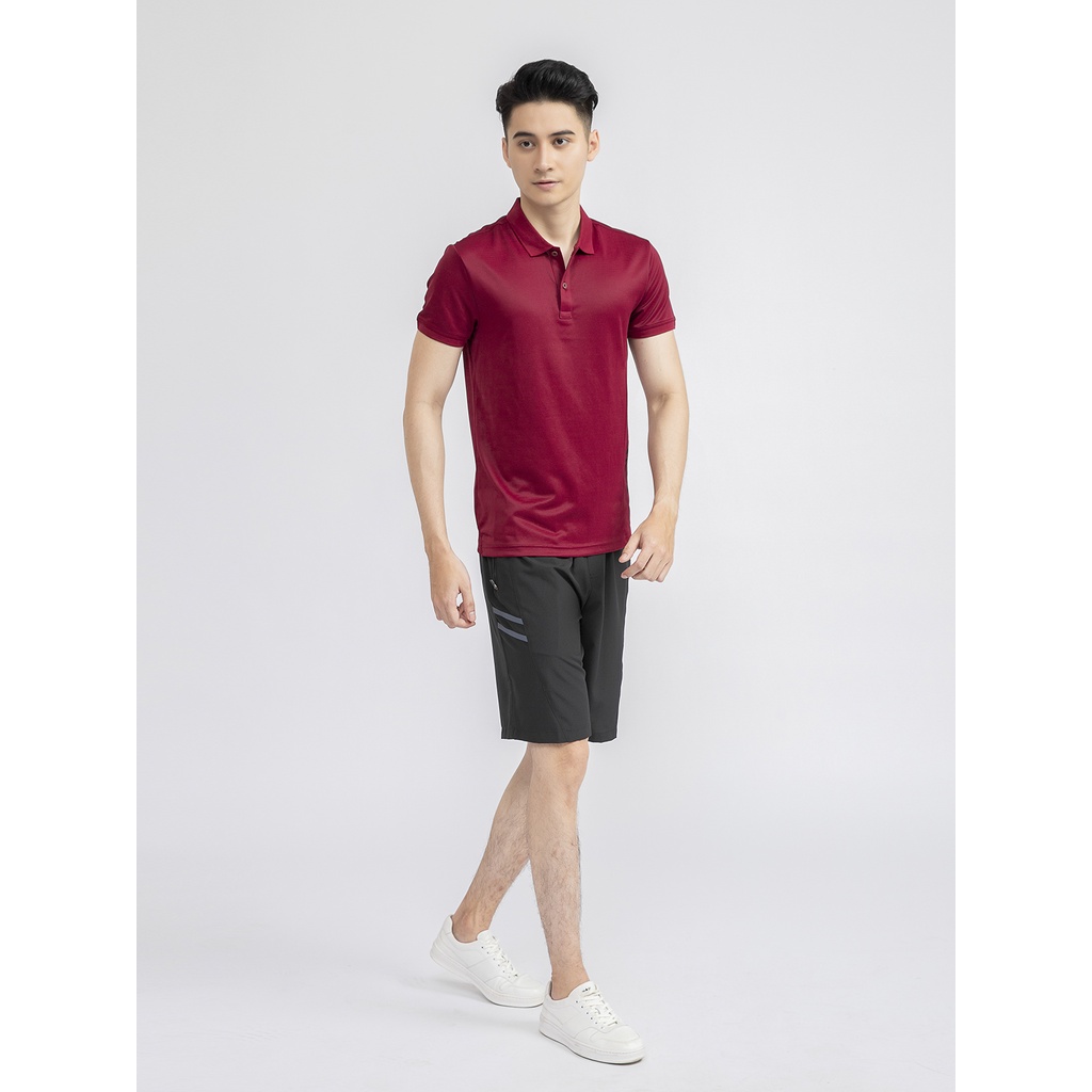 Áo thun polo nam chính hãng ARISTINO APS010S1 phông có cổ bẻ form slim fit trơ màu vải polyester thể thao cao cấp