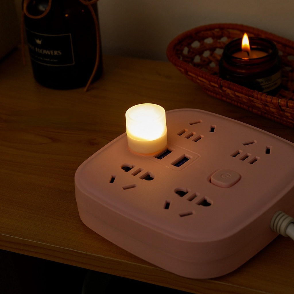 Đèn LED Tròn USB Khẩn Cấp Bảo Vệ Mắt Cho Phòng Ngủ