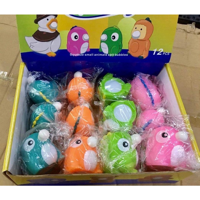 Mochi thú thổi bong bóng bóp tay giảm stress