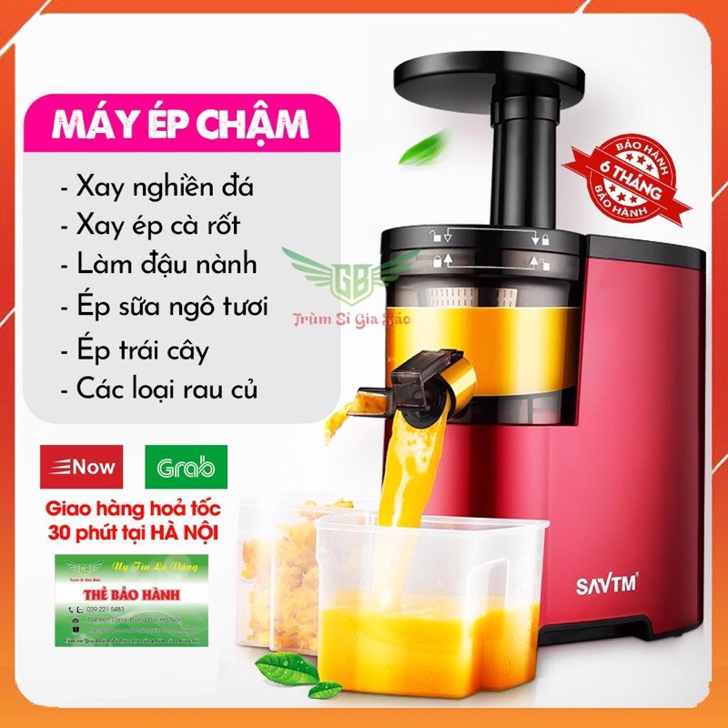 Máy ép chậm tự động satvm je07 chính hãng , máy ép hoa quả-bảo hành 6 tháng