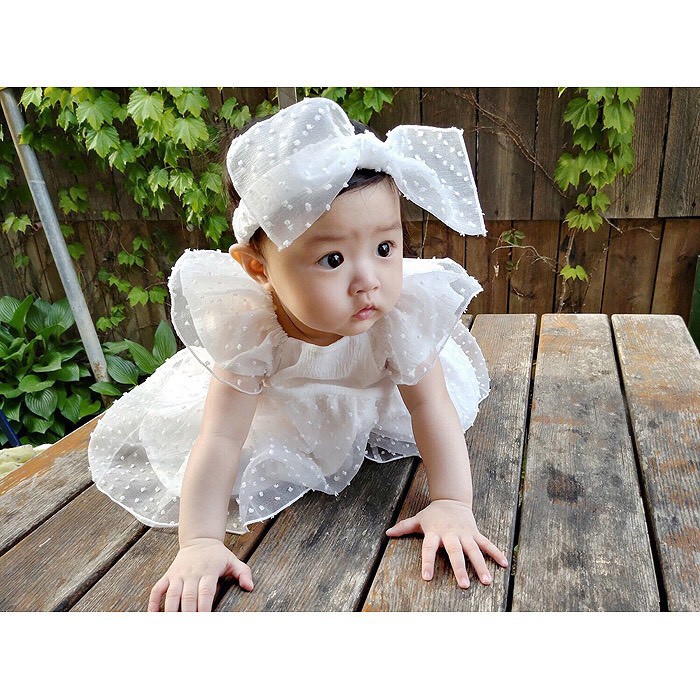 Tổng hợp váy body công chúa chất liệu cotton đũi mát cho bé sơ sinh-2 tuổi tặng kèm mũ/băng đô HÀNG LOẠI 1 Y ẢNH