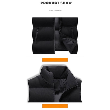 Áo Khoác Phao Không Tay Thiết Kế Mới Dày Dặn Thời Trang Mùa Đông Dành Cho Nam