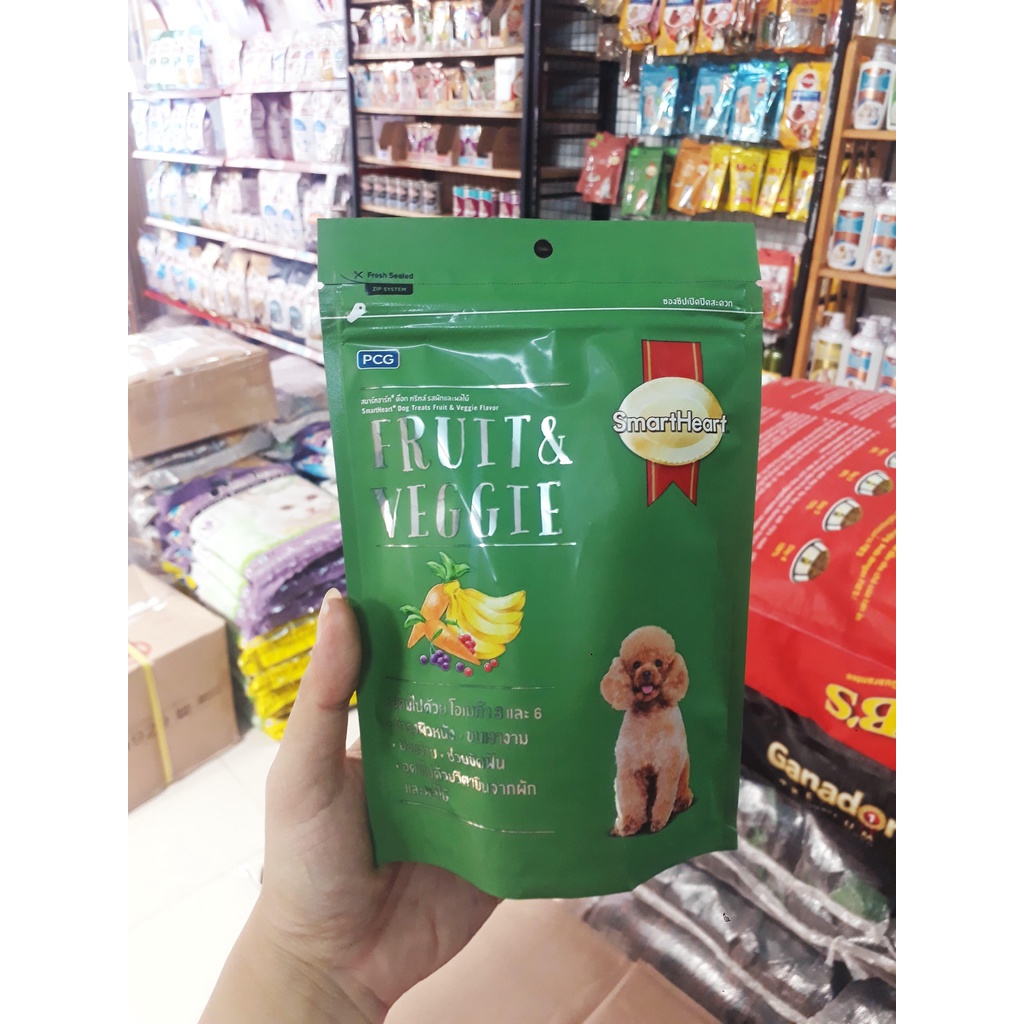 Bánh Snack SmartHeart 100gr bánh thưởng Cho Chó mèo thức ăn thưởng cho chó  - Lida Pet Shop