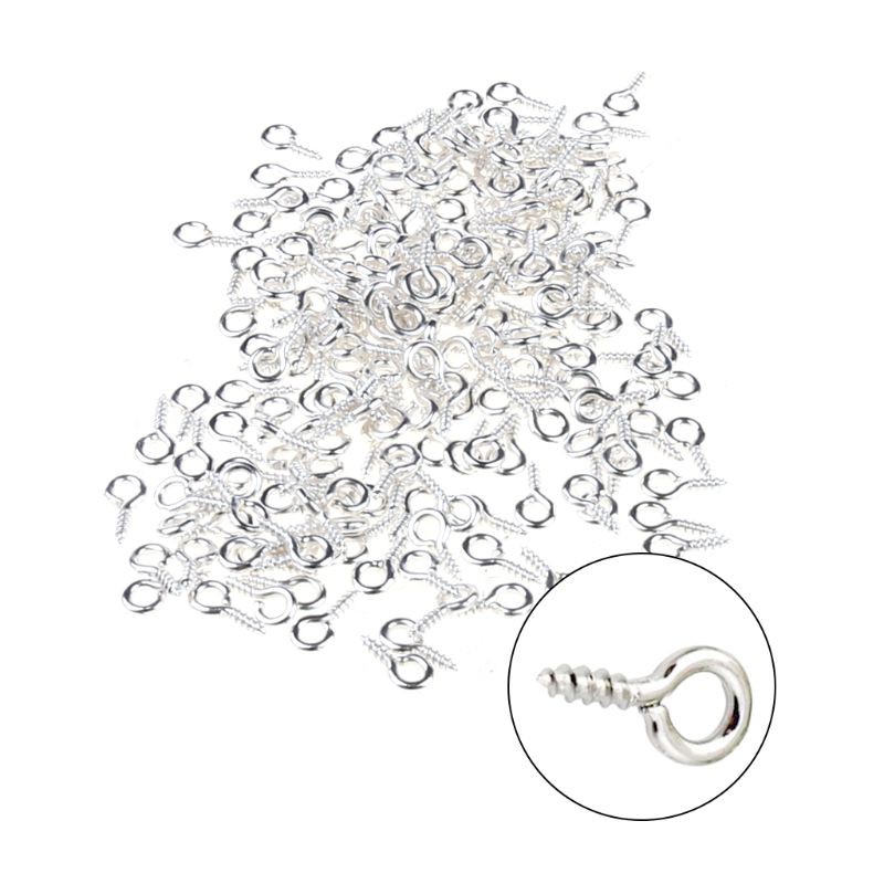 Set 600 mắt vít nhỏ màu bạc dùng để làm trang sức tiện dụng