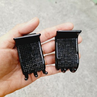 Kẹp tóc 5 răng đính xoàn màu đen