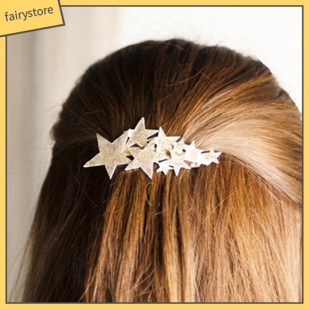 Kẹp Tóc Hình Ngôi Sao Bằng Hợp Kim Ngọt Ngào