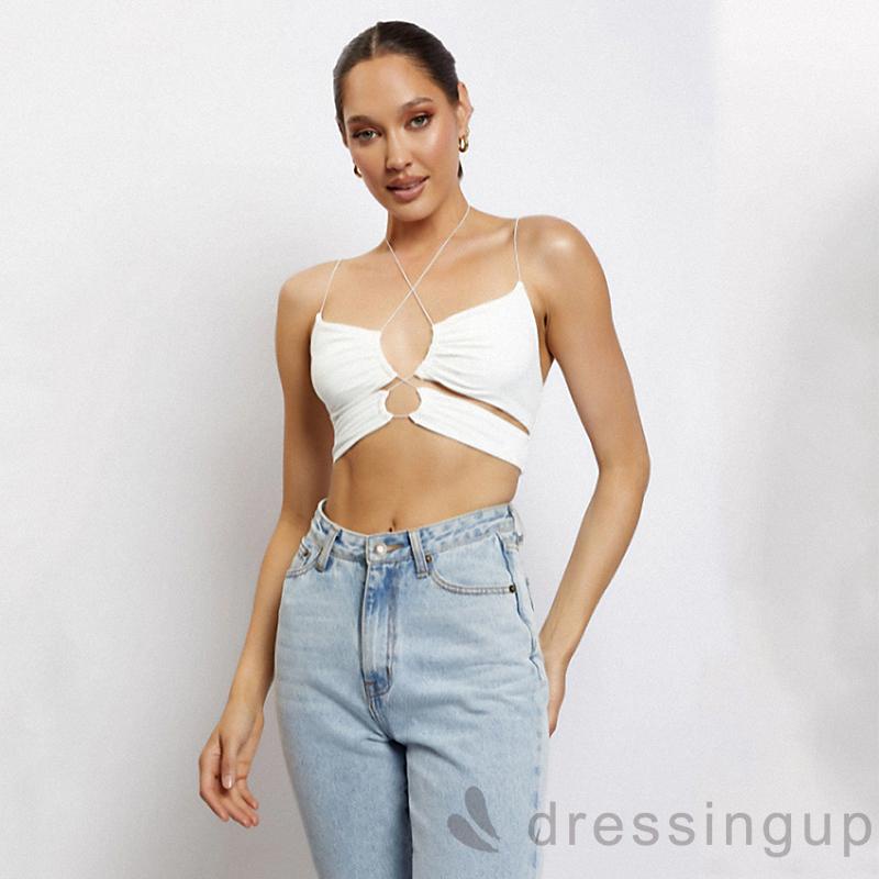 Áo Hai Dây Màu Trơn Thời Trang Nữ Quyến Rũ