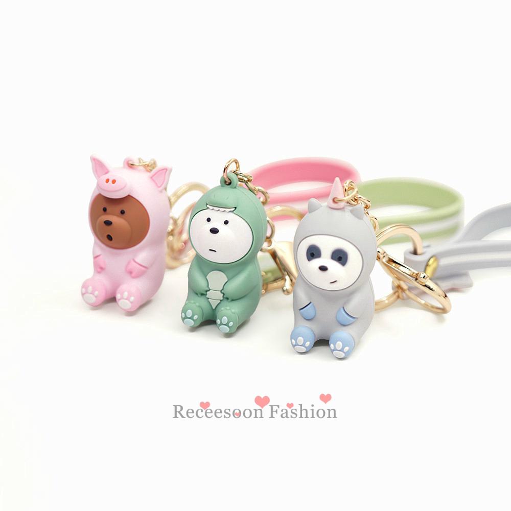 Móc khoá hình We Bare Bear đáng yêu