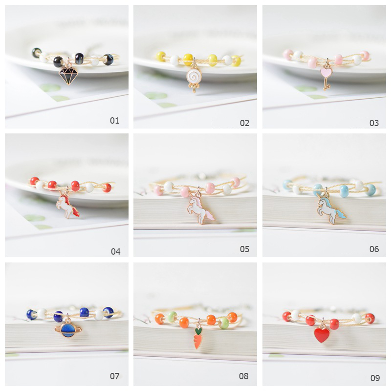 Vòng Tay Hình Kỳ Lân Bằng Gốm Sứ Dễ Thương Dành Cho Nữ