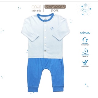 Bộ quần áo nous cài thẳng dài petit xanh