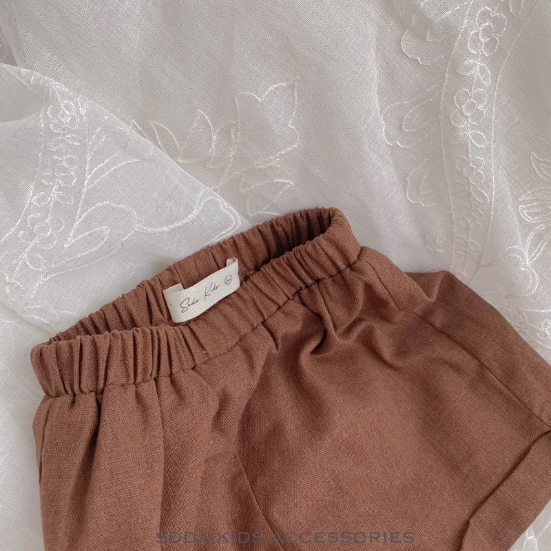 (Hàng thiết kế) Quần short đùi Linen