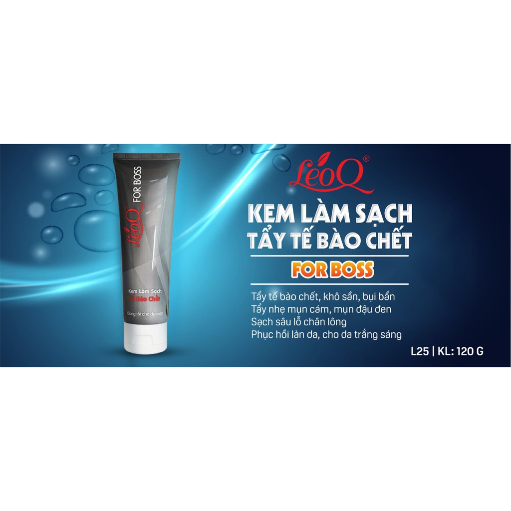 Gel tẩy tế bào chết cho nam giới LeoQ 120g