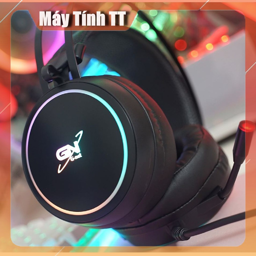 Tai nghe gaing  GNET G09 7.1 FullBox có LED RGB có mic âm thanh 7.1 màu đen - Hàng Chính Hãng bảo hành 12 tháng