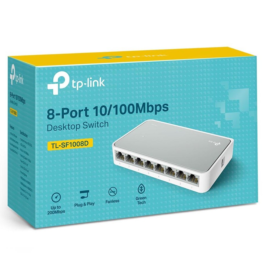 [Mã ELFLASH5 giảm 20K đơn 50K] Thiết bị mạng SWITCH TP-LINK 8 PORT-SF1008D