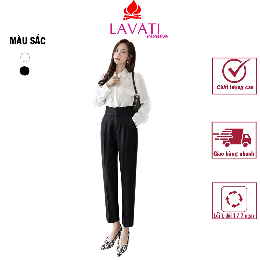 Quần Tây Công Sở Cạp Cao Baggy 2 Khuy ( mã BG125)