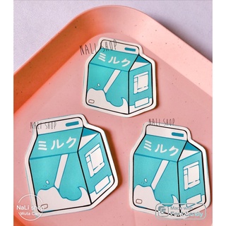 DECAL STICKER HÌNH DÁN TRANG TRÍ HÌNH HỘP SỮA CUTE DỄ THƯƠNG, bullet journal, trang trí sổ