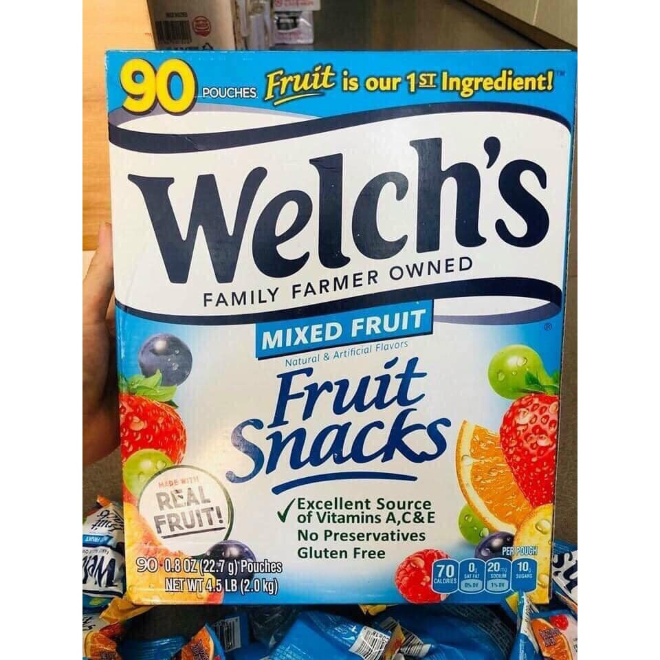 1 gói Kẹo dẻo Welch's 100% trái cây, Mỹ [ Date 9/2021]