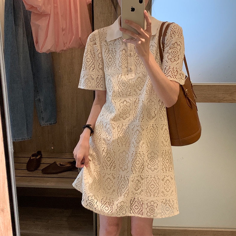 Đầm Cổ Vuông Thiết Kế Khoét Rỗng Phong Cách Pháp Thời Trang Mùa Hè Kiểu Mới Cho Nữ