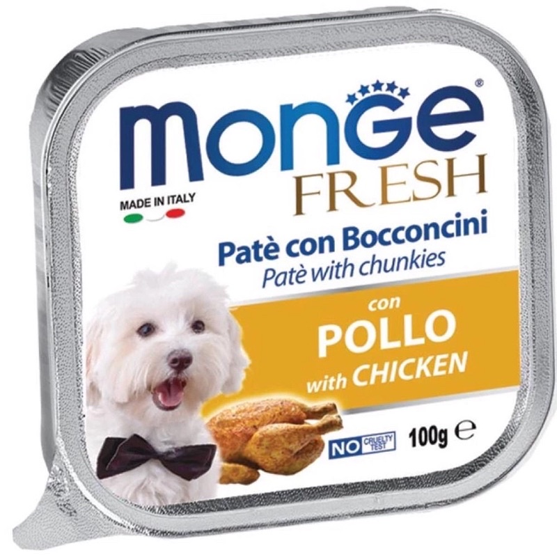 100g - Pate Monge Italy dành cho chó nhiều vị thơm ngon - pate Ý Monge, thức ăn dạng ướt cho chó - Kitty Pet Shop